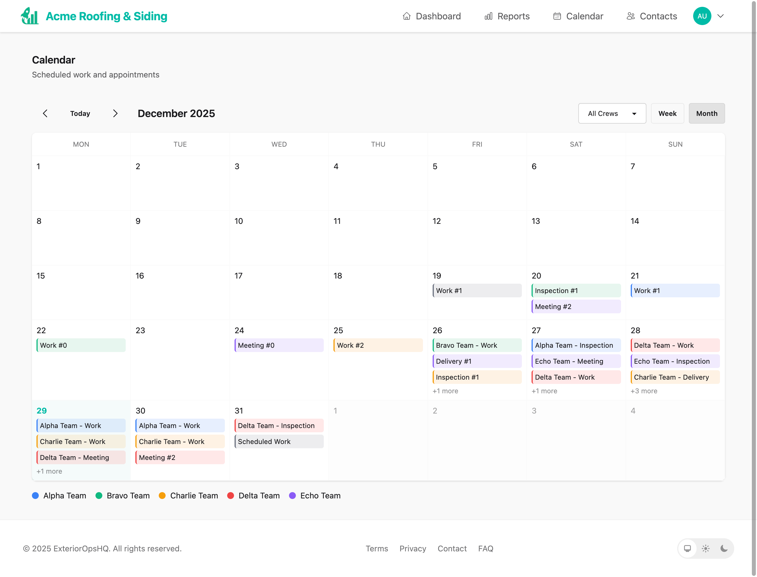 Calendar and Scheduling